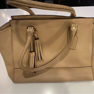 COACH Tan Leather Tote